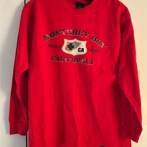 Red Starter Kids Long Sleeve Shirt Size Large